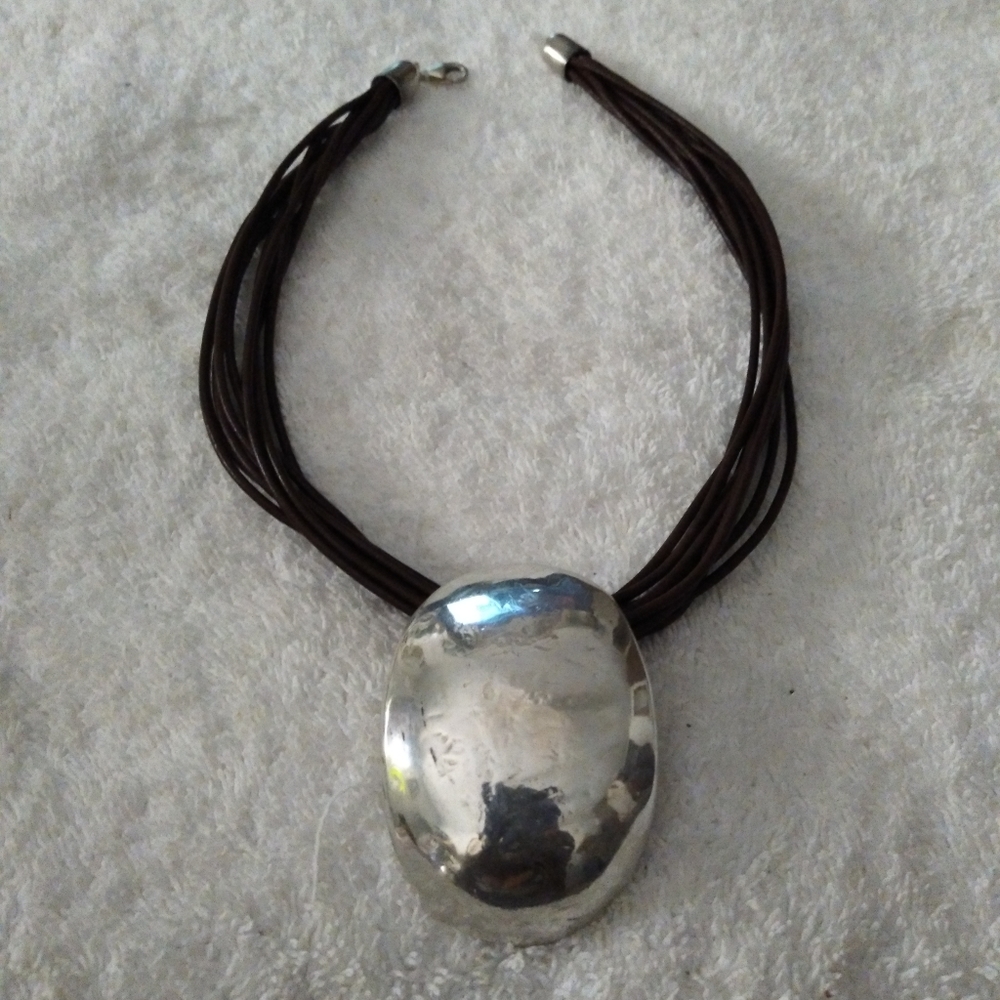 Sterling Silver  Brown Necklace